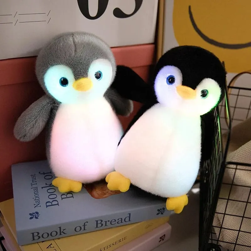 25/30cm Cartoon Shiny Penguin Toy Luminous Pillow Soft Stuffed Plush Glowing Dolls Led Light Toys Gift For Kids Children Girls — image 7
