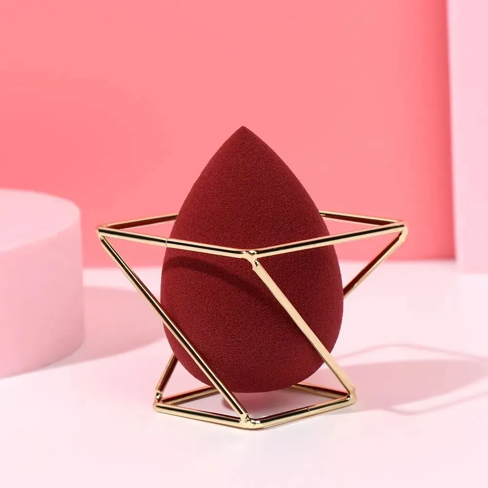 1Pcs Metal Makeup Sponge Holder Makeup Puff Rack Blender Storage Rack Sponge Drying Stand Holder Makeup Brushes Puff Drying Tool — image 4