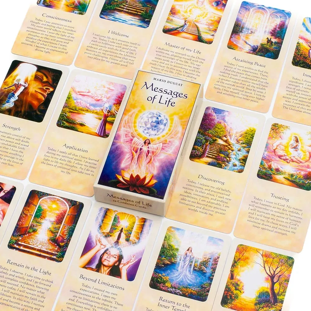 Messages Of Life Tarot Board Game 54 Pcs English Playing Cards for Party and Family Fun 11.3*4.5cm — image 6
