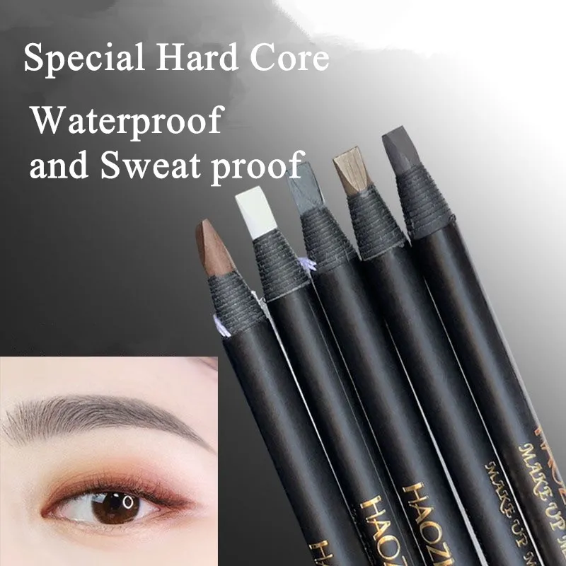 Hard Microblading Eyebrow Pen Natural Wild Brows Eye Brow Definer Enhancers Pencil Waterproof Long Lasting — image 3