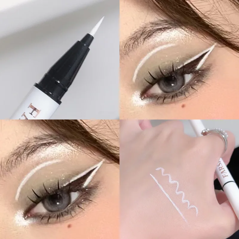 0.1mm Colorful Liquid Eyeliner Pen Waterproof Lasting Quick-Dry Easy To Color Eye Liner Cosmetics Tool Blue Pink White Eyeliner