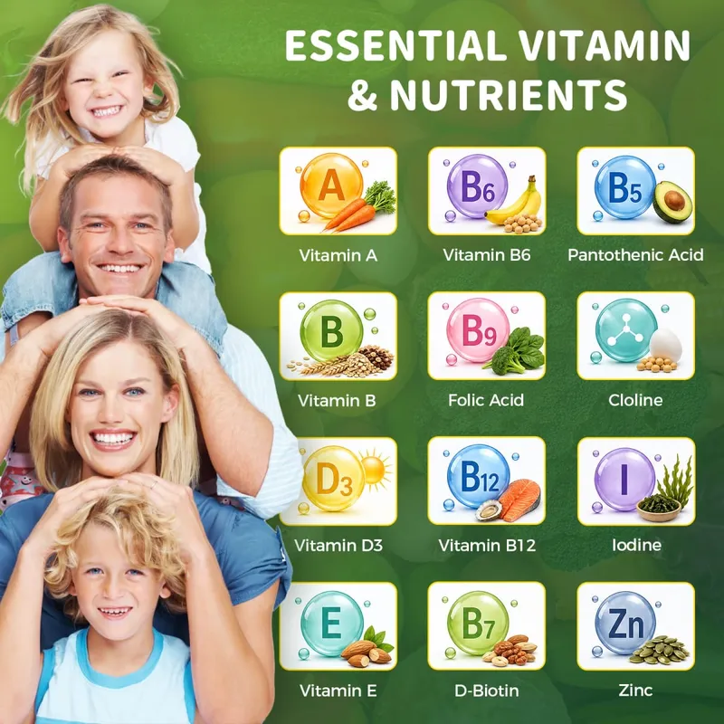 Mulittea Natural Vegetable & Fruit Gummies Anti-Constipation Detox Daily Fruit Help Digestion Multiple Vitamins Supplement — image 2