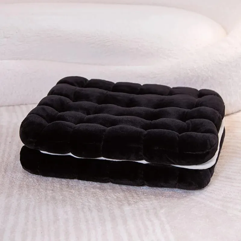 New Simulation Little Biscuits Doll Cushion Stuffed Round Cookie Plush Toys Creative Soft Pillow Chair Car Seat for Kid Gifts — image 19