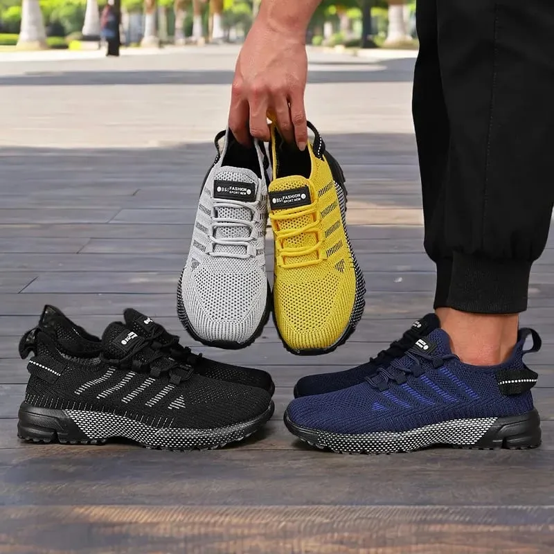 New Men's Sneakers Thick Sole Comfortable Casual Shoes Lightweight Breathable Fashion Running Shoes Luxury Male Tenis Masculino — image 4