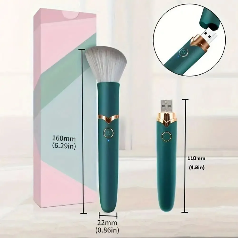 Novos pincéis de maquiagem elétricos vibratórios, pincel de blush, ferramenta de mistura de base impecável, massageador facial e produtos de beleza