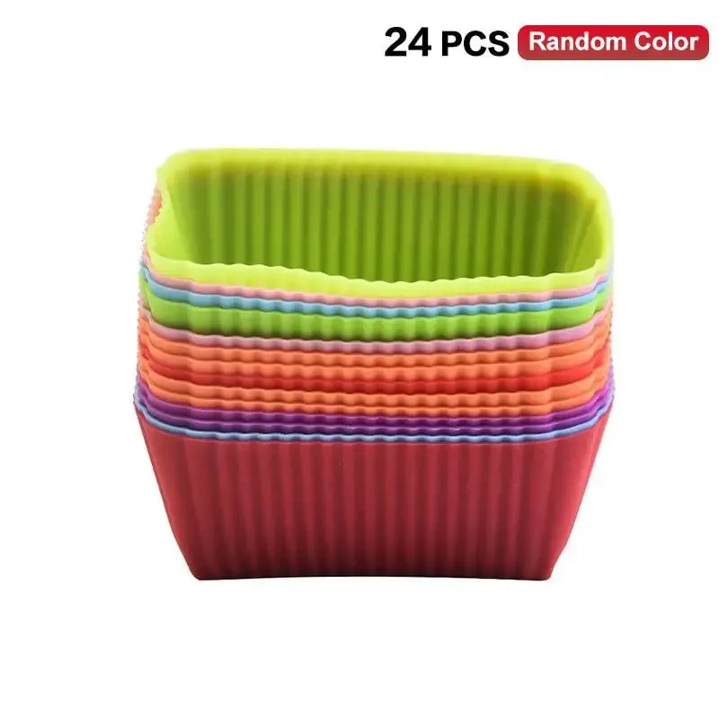 12/24Pcs Silicone Lunch Box Dividers Bento Lunch Box Dividers Lunch Dividers Dish Cups Salad Dressing For Kid Lunch Access〔CC11〕