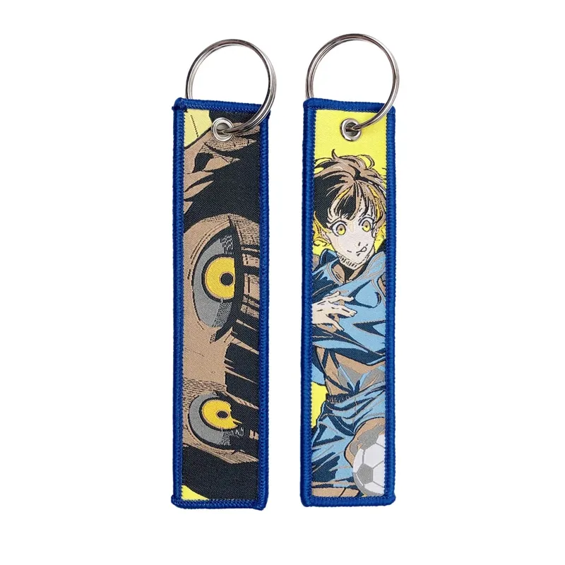 Embroidery Cool Eagle Beak Keychain Lanyard Anime Manga Series Badge Holder USB Pendant Portable Key Lanyard Accessories