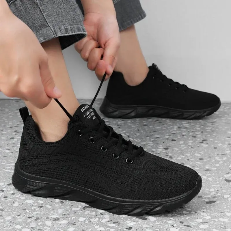 รองเท้าวิ่งผู้ชายผู้ชายรองเท้าผ้าใบแฟชั่นน้ำหนักเบา Trainers Breathable เดินรองเท้ากลางแจ้งสบายกีฬาสำหรับชาย