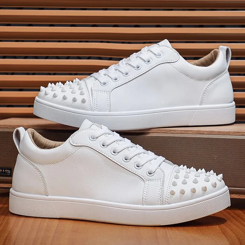 Comfortable Breathable Studded Sneakers for Men Women Casual Sports Shoes Fashion Lightweight Walking Shoes — image 7
