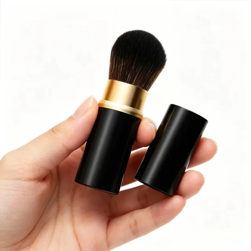 Travel-ready Portable Telescopic Makeup Brushes Set - Metal Handle para sa Blush Contouring Powder Perpektong Compact Size para sa On-the-G