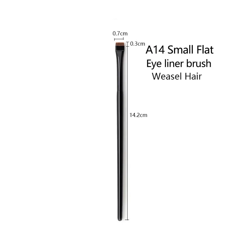 1pc Super Thin Angled liner Make up brush Eye brow Synthetic hair Makeup brushes Fine Eyebrow sharp cosmetic tools Professional