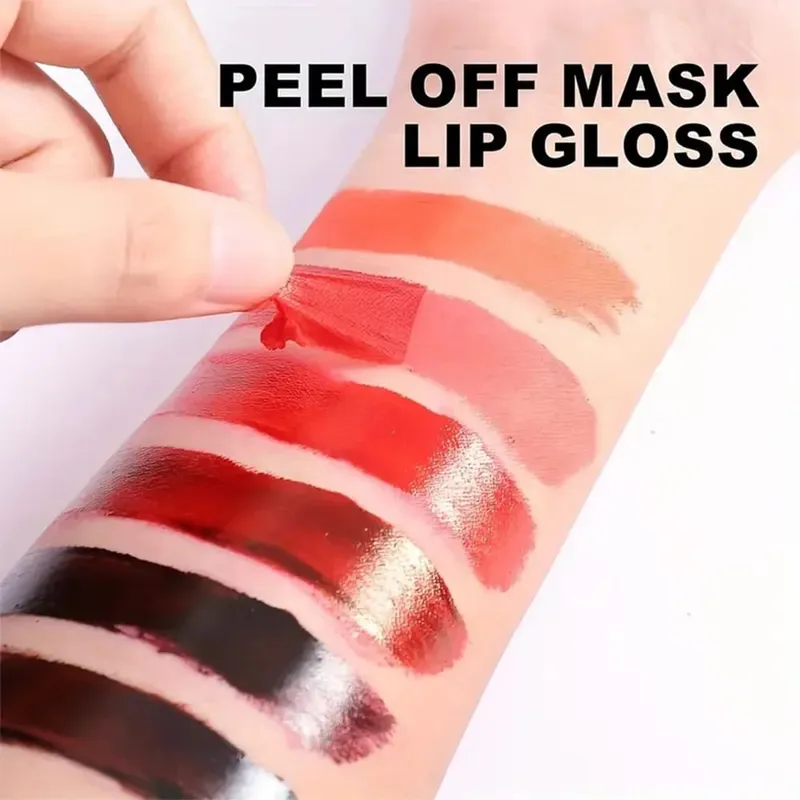 Matte Lip Gloss Color 6-Flavor Set - Smooth Silky Long-lasting Resistant to Cup Stains.Red Brown pink Color Palette for Daily — image 3