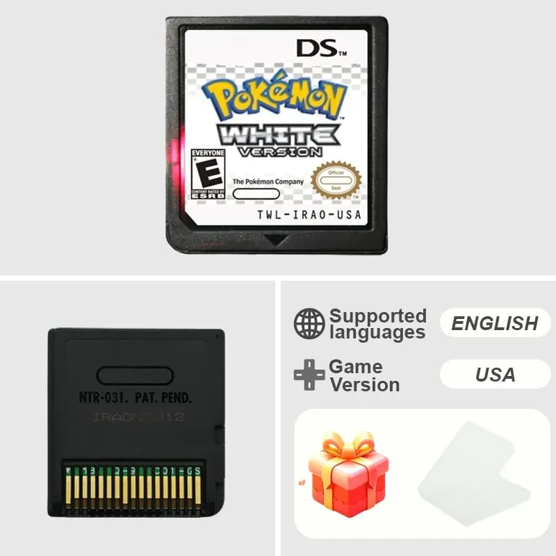 Kartrij Permainan NDS Siri Pokemon Platinum Pearl Diamond HeartGold SoulSilver Versi USA/EUR/FRA/ITA/NOE/AUS/ESP untuk NDS — image 30