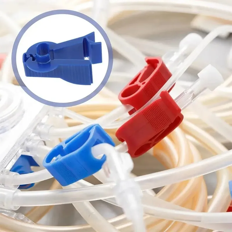 Replacement Anti-slip Dialysis Bag Clamp Universal Reusable Peritoneal Dialysis Clips Durable Foley Catheter Clips