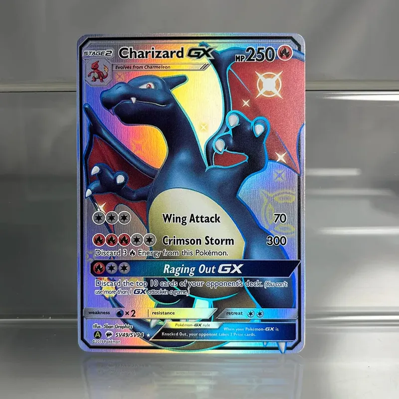 Charizard PTCG Single Collection Card 1st Edition 1996 Vmax Ex Rare Rainbow Card PKM Proxy Cards Toys Gifts — image 9