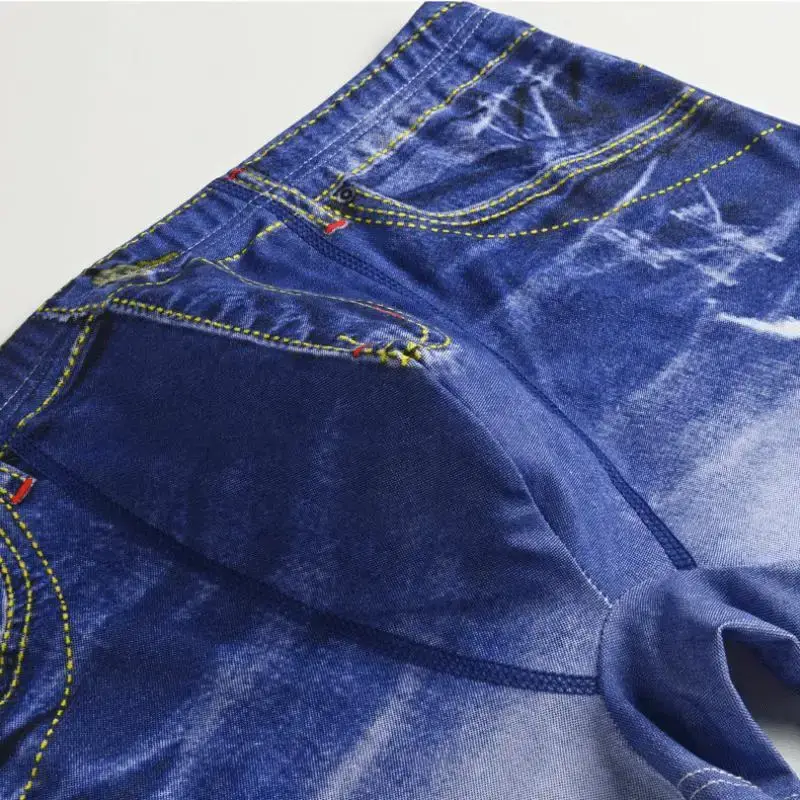 1 Stück Herrenunterwäsche aus Baumwolle mit Denim-Aufdruck, U-förmiges Design, atmungsaktive Boxershorts, Herren-Komfort-Baumwolle — image 7