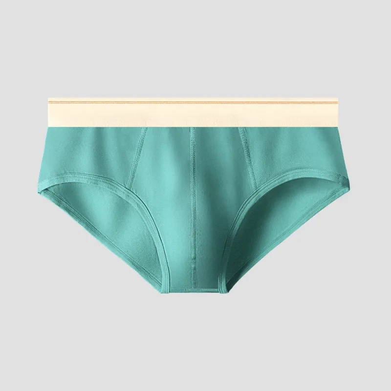 Atmungsaktive und bequeme dreieckige Unterhose für Herren aus reiner Baumwolle, mittelhohe Taille, hautfreundlich und weich, Unterhose für Teenager 3256810188437944 — image 5