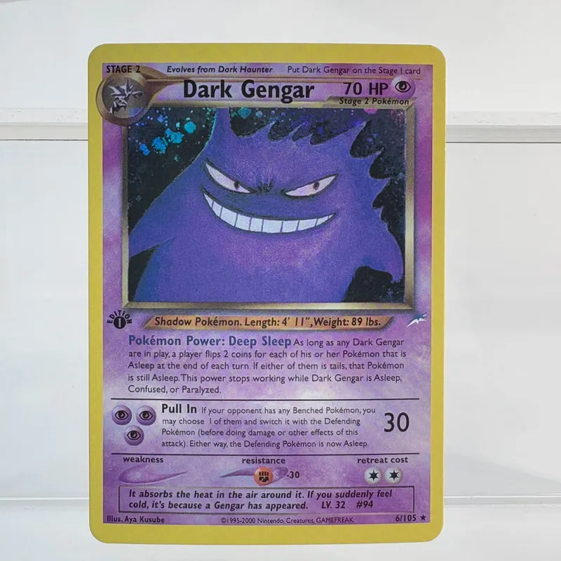 PKM Foil Proxy Card GENGAR&MIMIKYU GX DARK GENGAR Hobbies Game Collection Battle The best gift PTCG Card — image 6