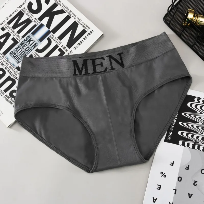 5 PCs Men's briefs High Elastic Plain Color Comfortable Boxer Briefs Panties Breathable Pantyhose