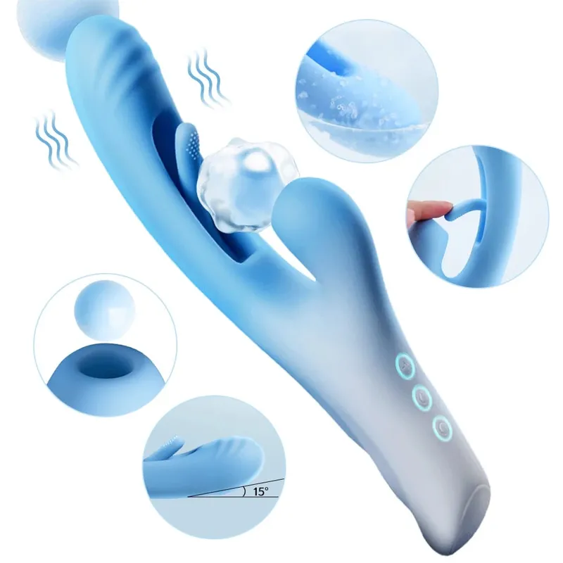 Vibrateur de vagin à battement de champ luxueux pour femmes, ventouse de lapin, vibrateur féminin, masturbateur, jouets sexuels pour femmes