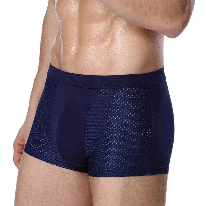 Men Breathable Ice Silk Mesh Men's Soft Breathable Underwear With Moisture-wicking Technology U Design For Comfort — image 16