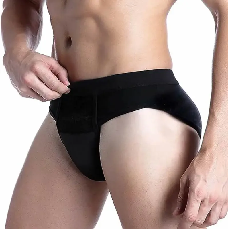 Hidden Gaff Underpants Shaping Pants Triangles, Camel