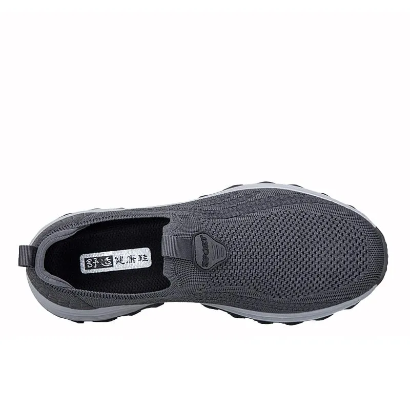 Plus big 49 50 51 52 Men's Elderly Slip-On Walking Shoes Breathable Mesh Non-Slip Casual Sneakers Lightweight Comfort Shoes — image 5
