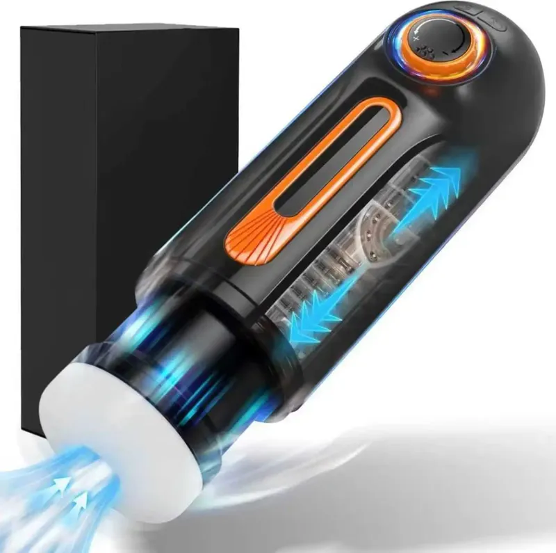 6 IN 1 Masturbation for Men Automatic Telescopic Sucking Blowjob Man Vibrator Masturbator Cup Pussy Real Vagina Sex Toys for Men — image 8