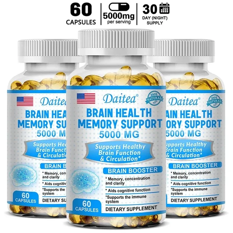 Helps to enhance memory learning ability improve thinking concentration. Improves mood and supports a healthy brain.