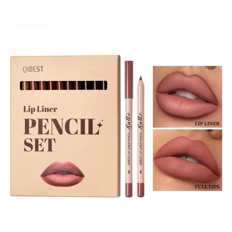 12 Piece Matte Lipliner Set Smooth and Easy To Apply Non Smudging and Non Fading Natural Makeup Effect Lip Liner — image 6