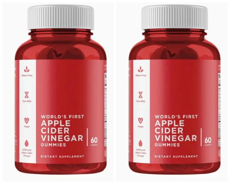 3-Pack Gummies Sæt: Ashwagandha til afstressning af tarmsundhed Probiotika + ACV Detox Vegansk Glutenfri Supplement 60 Ct hver — image 11