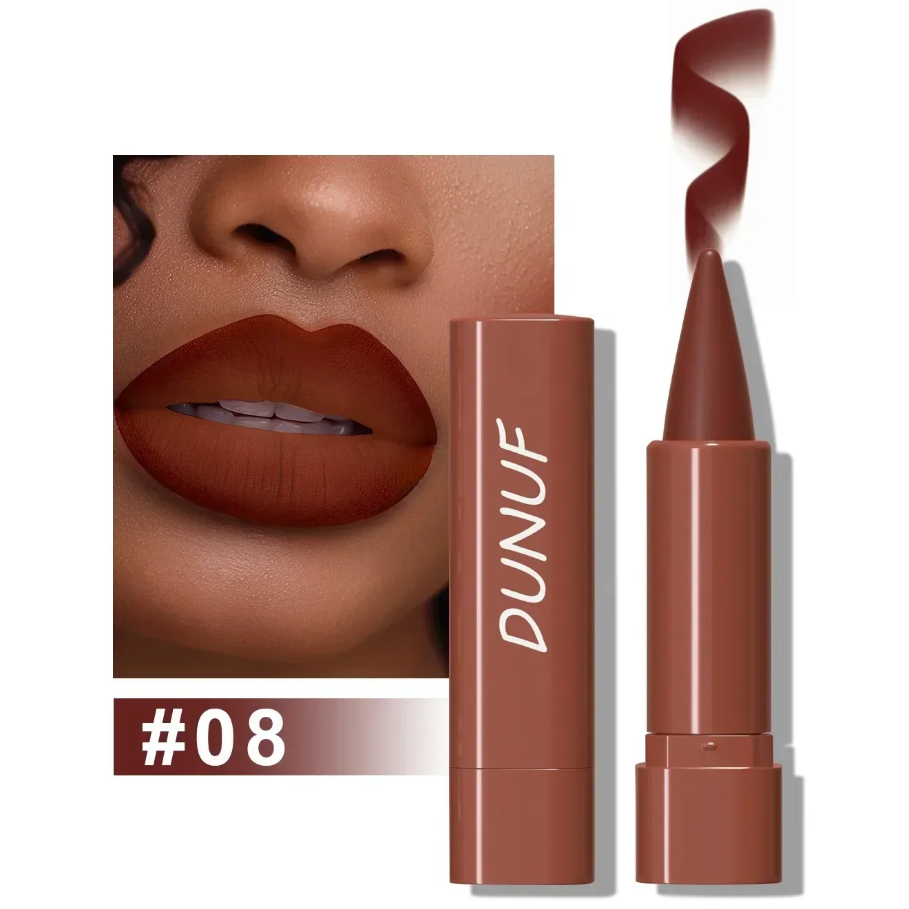 9 Colors Gradient Lip Liner Matte Black Brown Velvet Lipstick Waterproof Non Sticky Contouring Tint Lipliner Crayon Lip Makeup — image 11