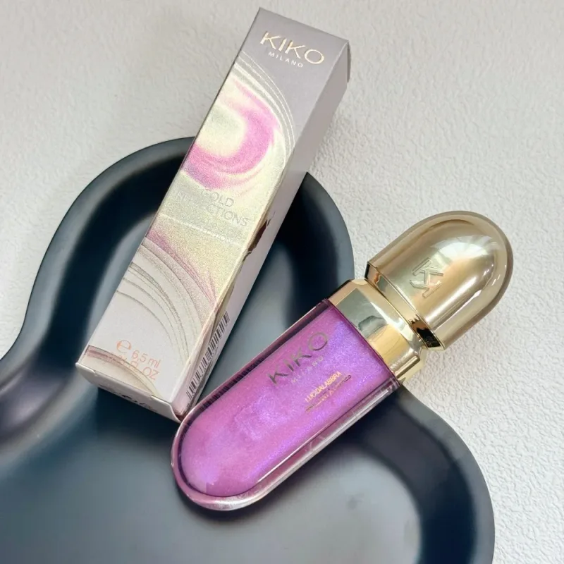 Original Kiko 3D Mirror Lip Glaze Waterproof Non Fading and Non Stick Cup Gentle Bean Paste Color Fine Shiny Point Charm Red — image 12