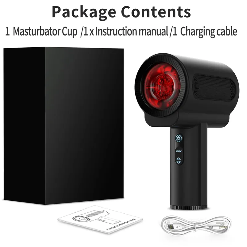 Automatic Thrusting Rotating Vibrating Male Masturbator Blowjob Sex Glans Massager Penis Vibrator Pussy Adult Sex Toys for Men — image 8