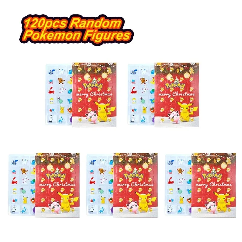 Pokemon Figure Christmas Halloween Advent Calendar Gift Kawaii Pikachu Anime Figural Action 24Pcs Set Model PVC Toys — image 10