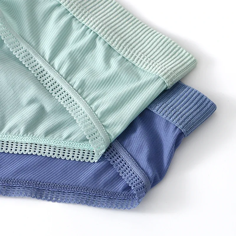 New Arrival Men's Briefs Ice Silk Underwear Seamless Breathable Low Waist Panties Shorts — image 35