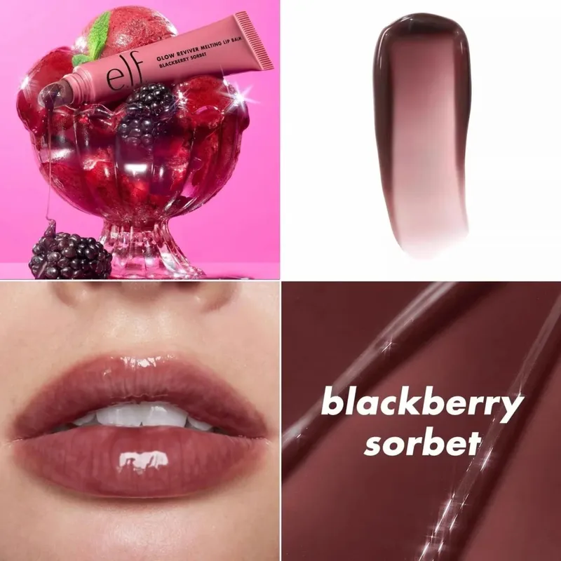 Elf Brand Portable Fruit Flavor Lip Gloss Lightweight Hydrating Nourishing Repairing Improve Lip Lines Tinted Lip Balm Cosmetic