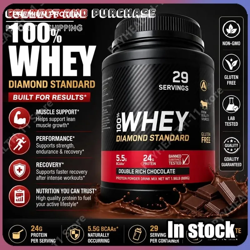 Proteína de Suero en Polvo Sabor Chocolate 899g para Aporte Proteico Diario y Nutrición Deportiva 29 Porciones