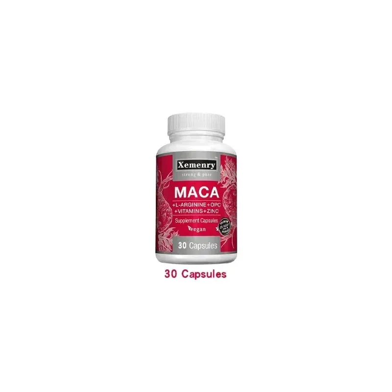 Maca Root Capsules + L-Arginine Vitamins B6 + B12 OPC & Zinc for Men & Women 120 Veggie Caps — image 9