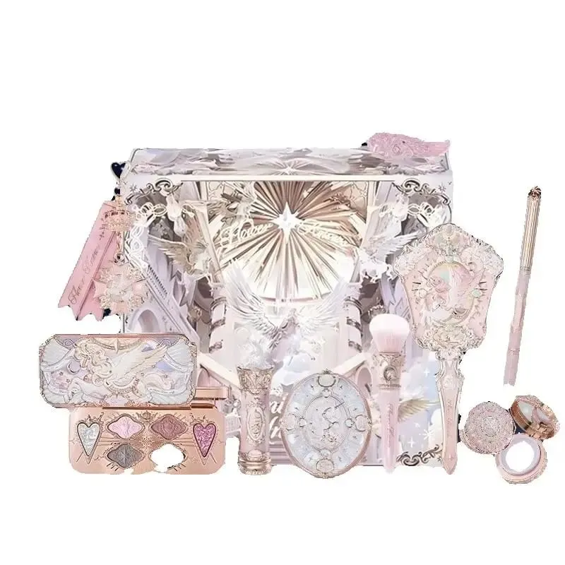 Flower Knows Knight Unicorn Collection Mini All-In Gift Set-dengan Lipstik Blush Eyeshadow Powder Lip Liner Cermin & Alat — image 3