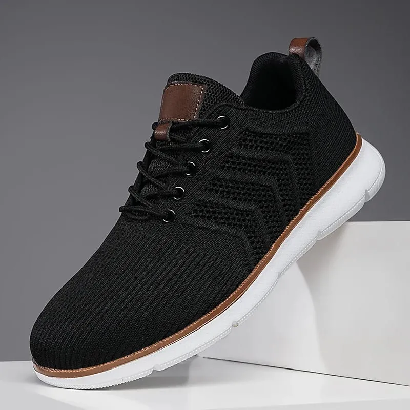 Casual Sneaker Shoes Breathable Men's Walking Mesh Soft Sole Outdoor Anti Slip Travel Comfortable Running Shoes Tenis Masculino — image 10