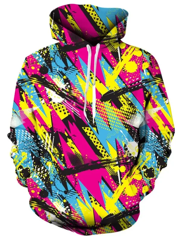 Herenhoodies Dierenkatprint 3D Patternv Herfstpullover met capuchon en zak met capuchon Streetwear Los comfortabel — image 5