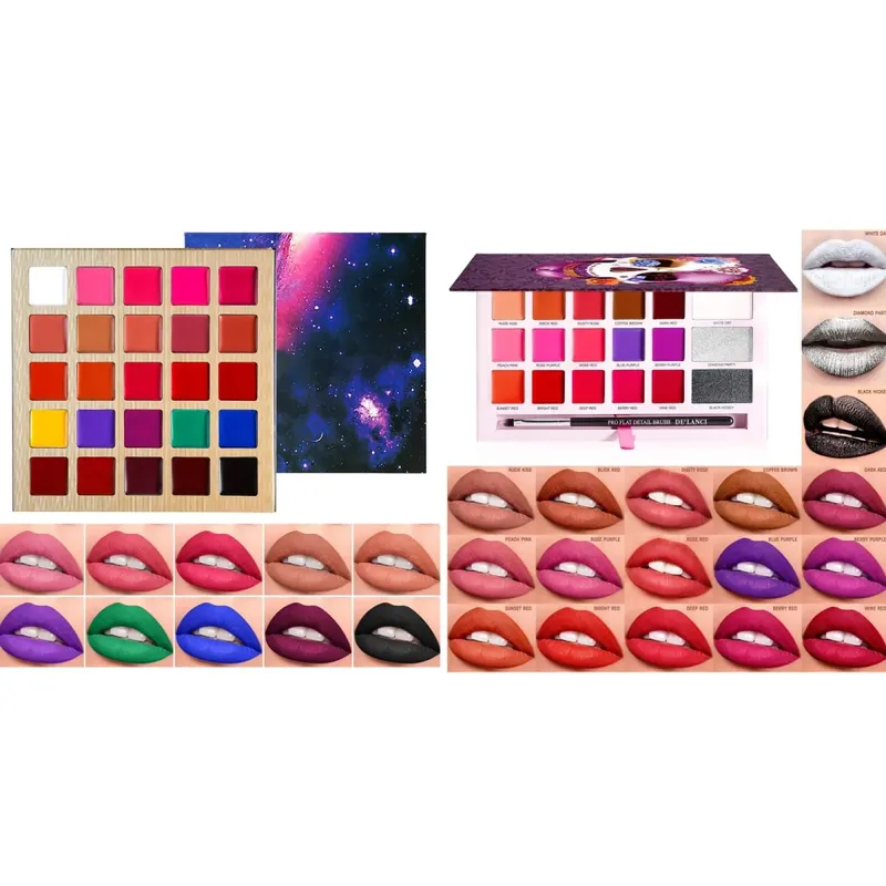 1PCS Multicolor Blusher&Eyeshadow&Bronzer&Lipstick Palette Mutil-Use Makeup Palette for Halloween Festival Party Make Up — image 7