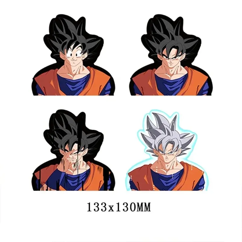 Anime 3D Lenticular Sticker Goku Vegeta Waterproof Decals for Car Refrigerator Skateboard Etc.kid's Gifts
