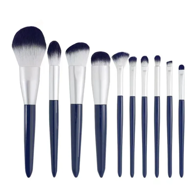 11 pcs Pink Makeup Brushes Set Vegan Eyebrow Eyelash Powder Synthetic Hair Foundation Brush Make Up Tools For Women