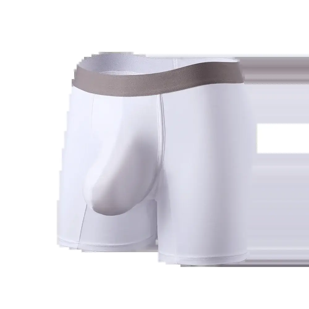 Grand sac pantalon d'angle plat, sous-vêtements longs pour hommes, short de sport