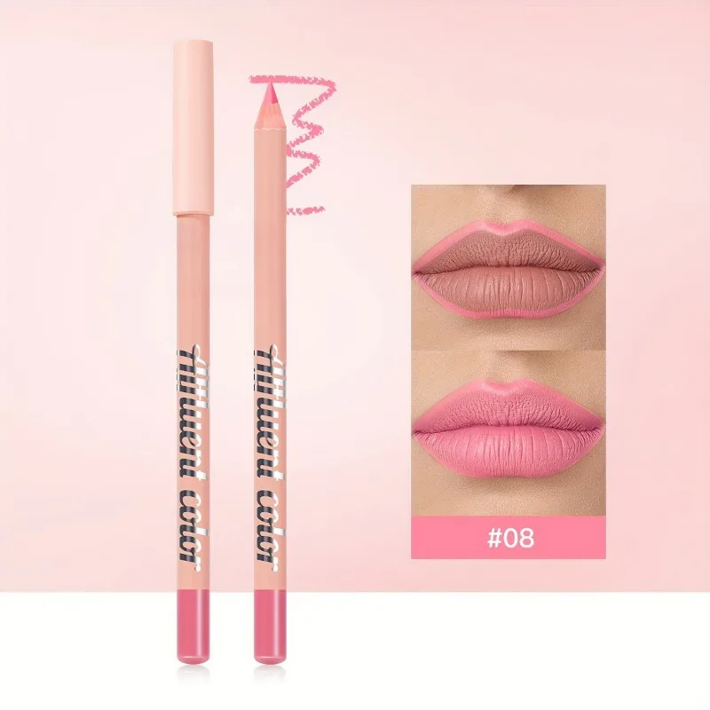 6 Color Waterproof Lip Liner Pencil Long Lasting Natural Lipliner Pen Red Contour Tint Sexy Dark Red Pink Matte Lipstick Pencil — image 12