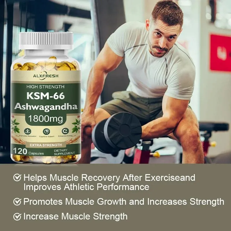 KSM-66 Capsule di Ashwagandha organiche con zinco | Vegano non OGM | Integratore sanitario dalla formula premium — image 3