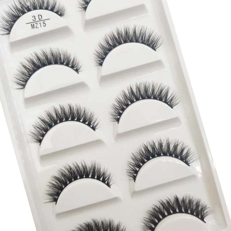 Wholesale 5 Pairs 3D Natural Mink False Eyelashes Makeup Extension Eyelash Fake Eye Lashes Faux Cils Make Up Beauty Cilios — image 19