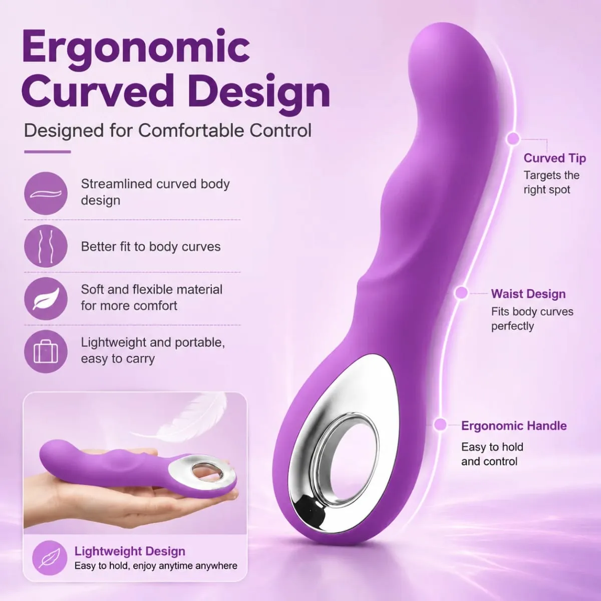Vibrador de punto G de 10 velocidades AV varita mágica consolador masajeador vibradores estimulador de clítoris doble masajeador vaginal juguetes sexuales para mujer 18+ — image 3